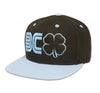 Black Clover Blue and Black Flat Brim Hat front view
